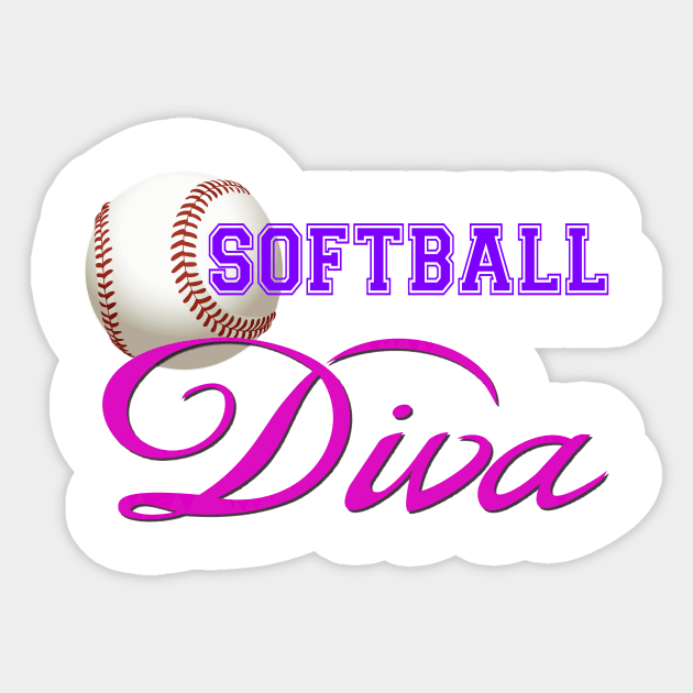 Softball Diva Sticker by Naves